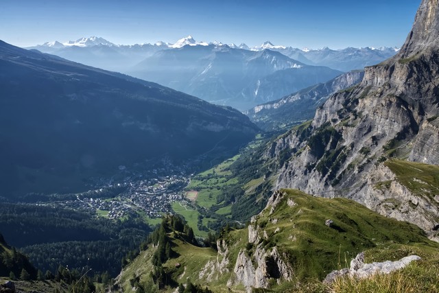 Leukerbad und Walliser Alpen
